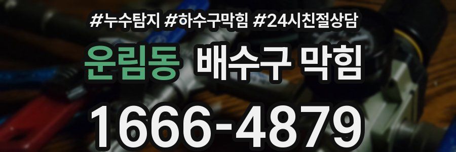 운림동 배수구 막힘