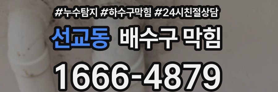 선교동 배수구 막힘