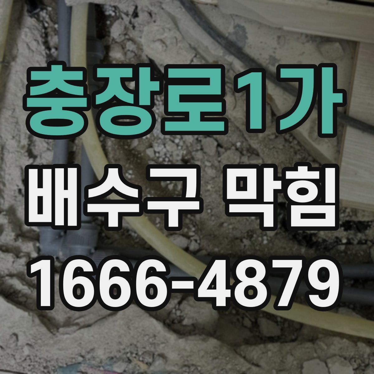 충장로1가 배수구 막힘