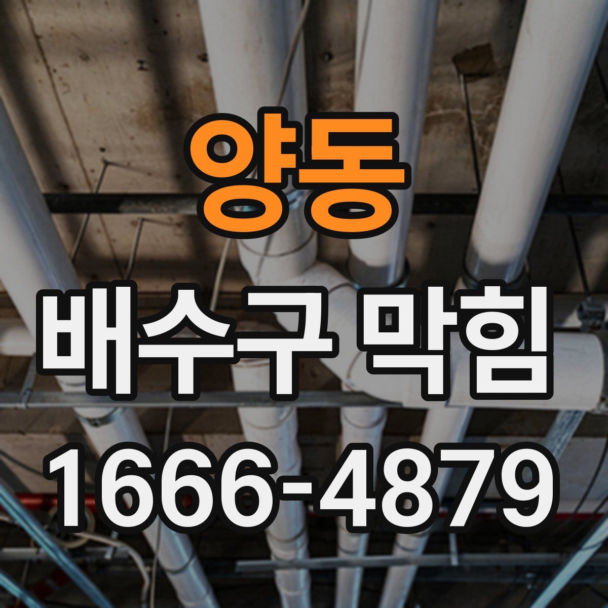 양동 배수구 막힘