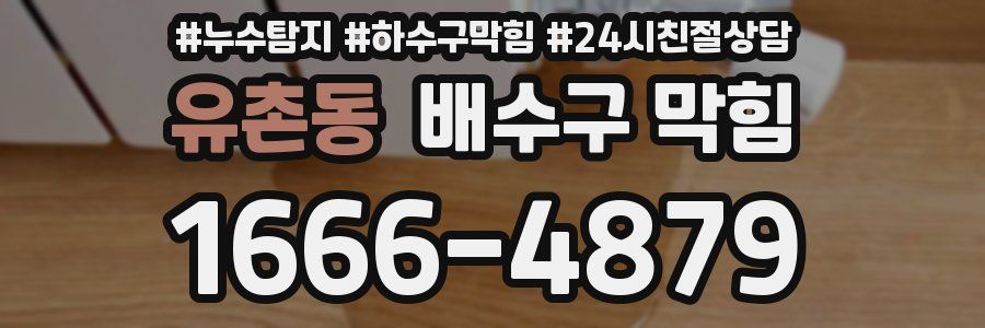 유촌동 배수구 막힘