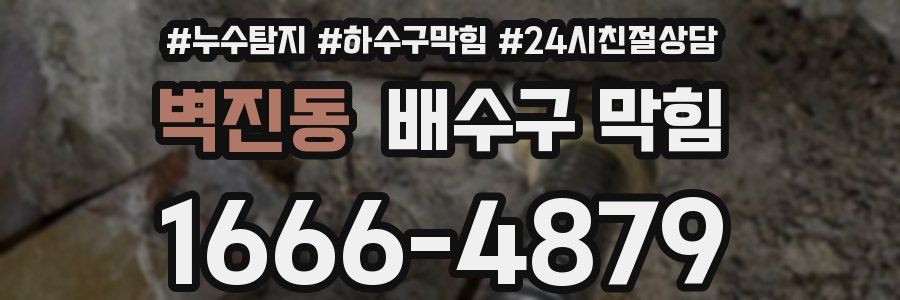 벽진동 배수구 막힘