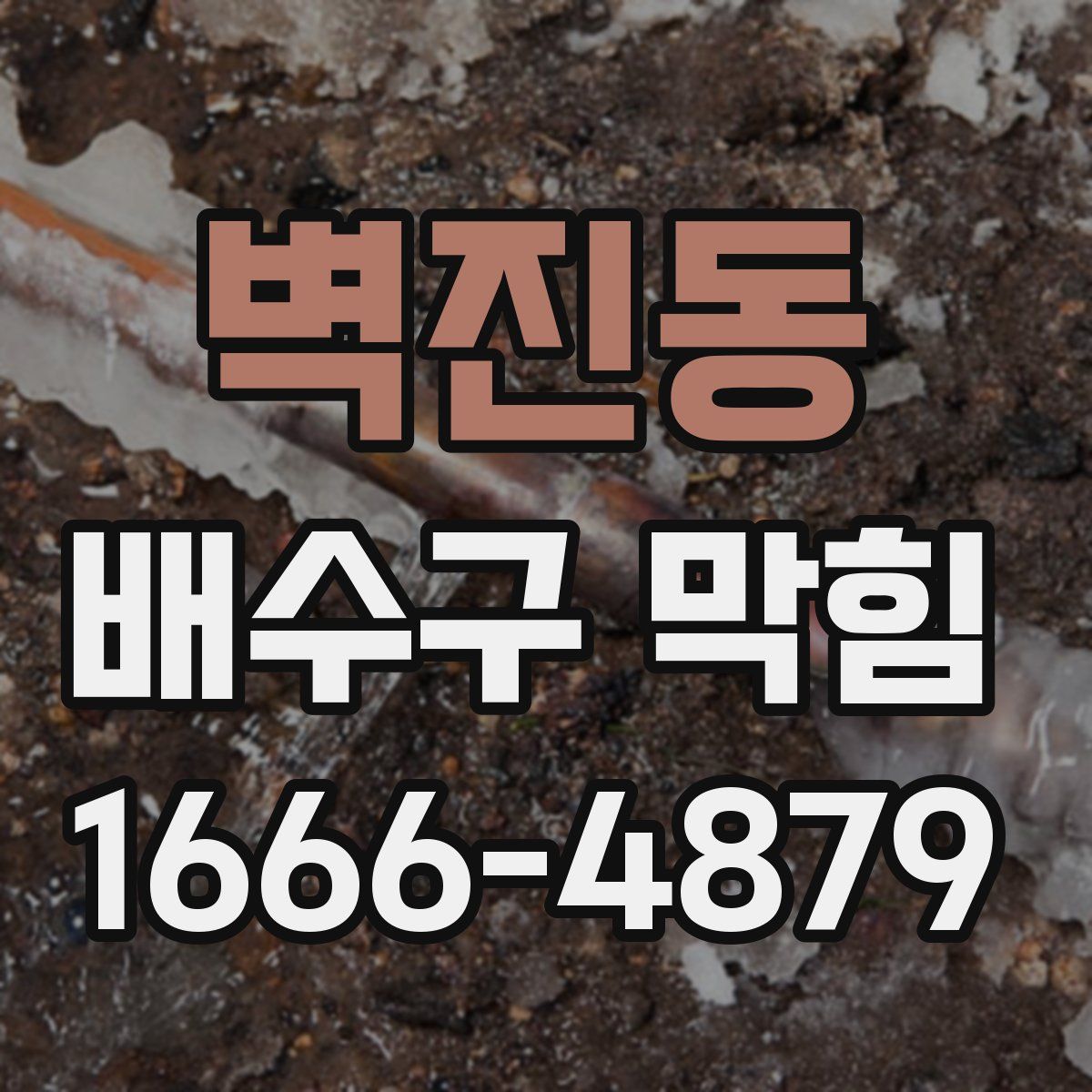 벽진동 배수구 막힘