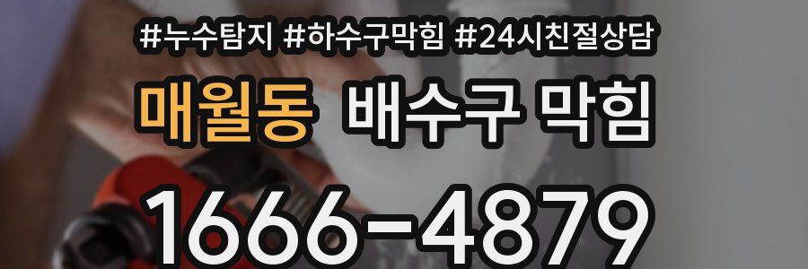 매월동 배수구 막힘