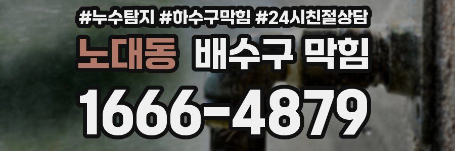 노대동 배수구 막힘