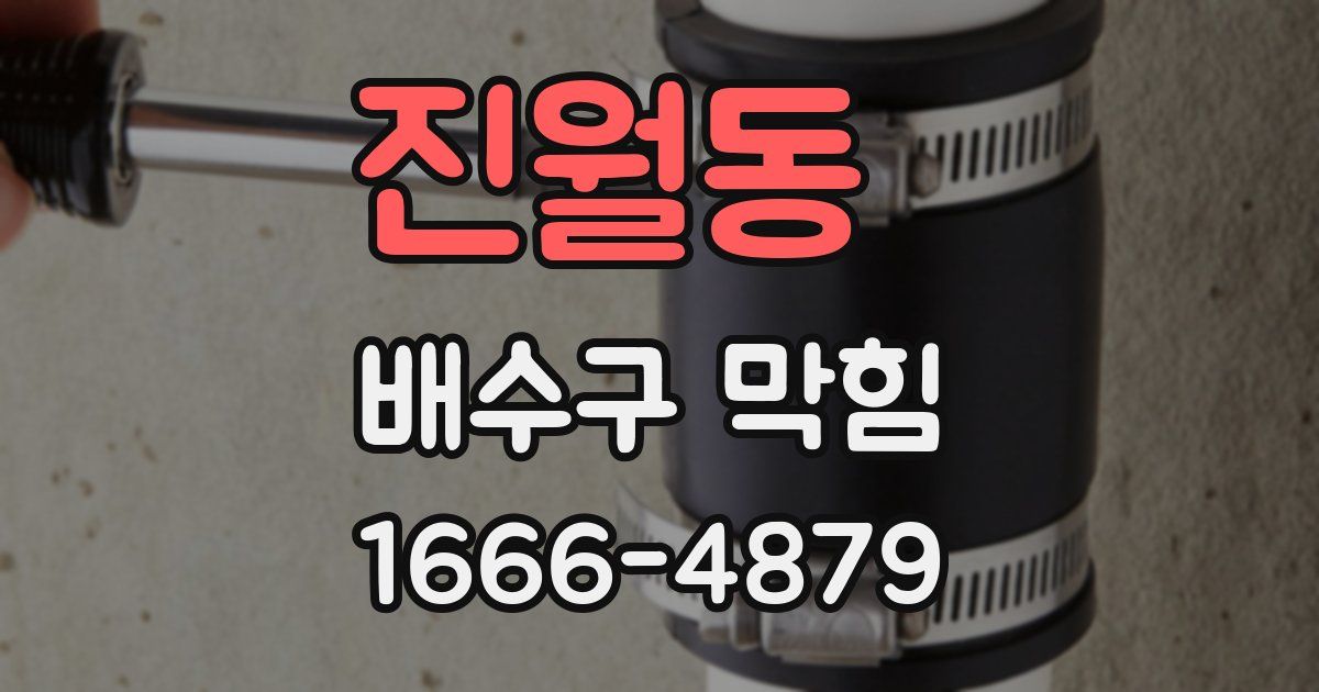 진월동 배수구 막힘