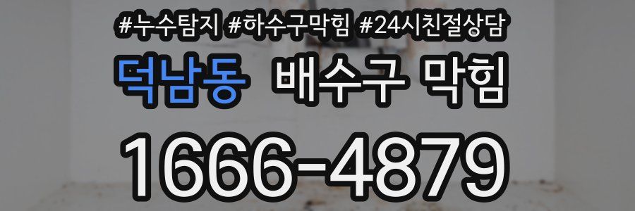 덕남동 배수구 막힘
