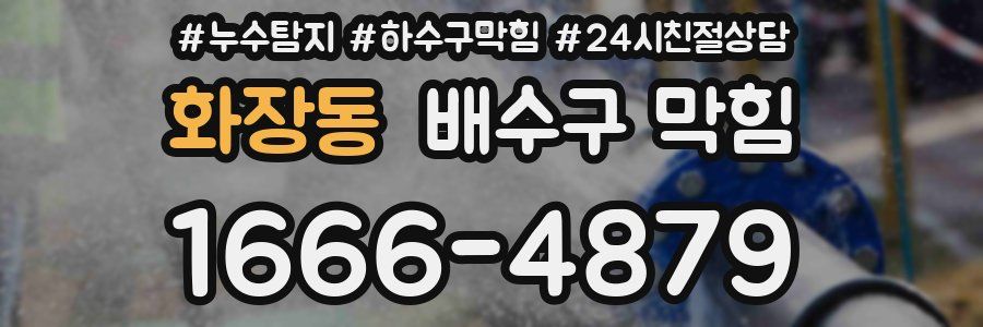 화장동 배수구 막힘