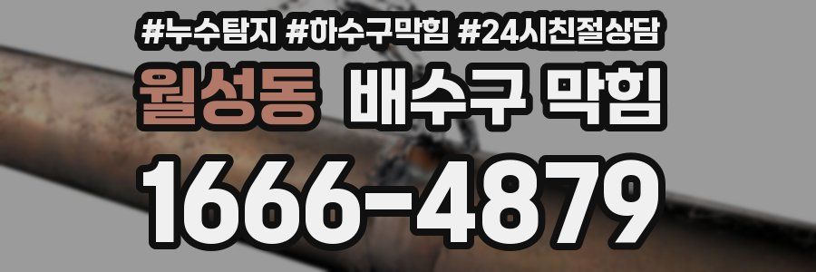 월성동 배수구 막힘