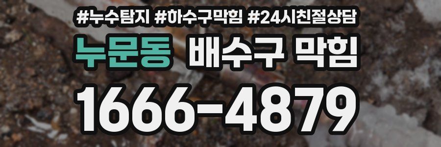 누문동 배수구 막힘