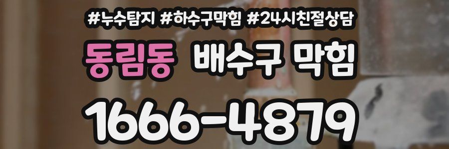 동림동 배수구 막힘