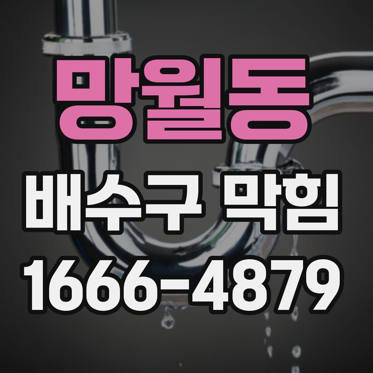 망월동 배수구 막힘