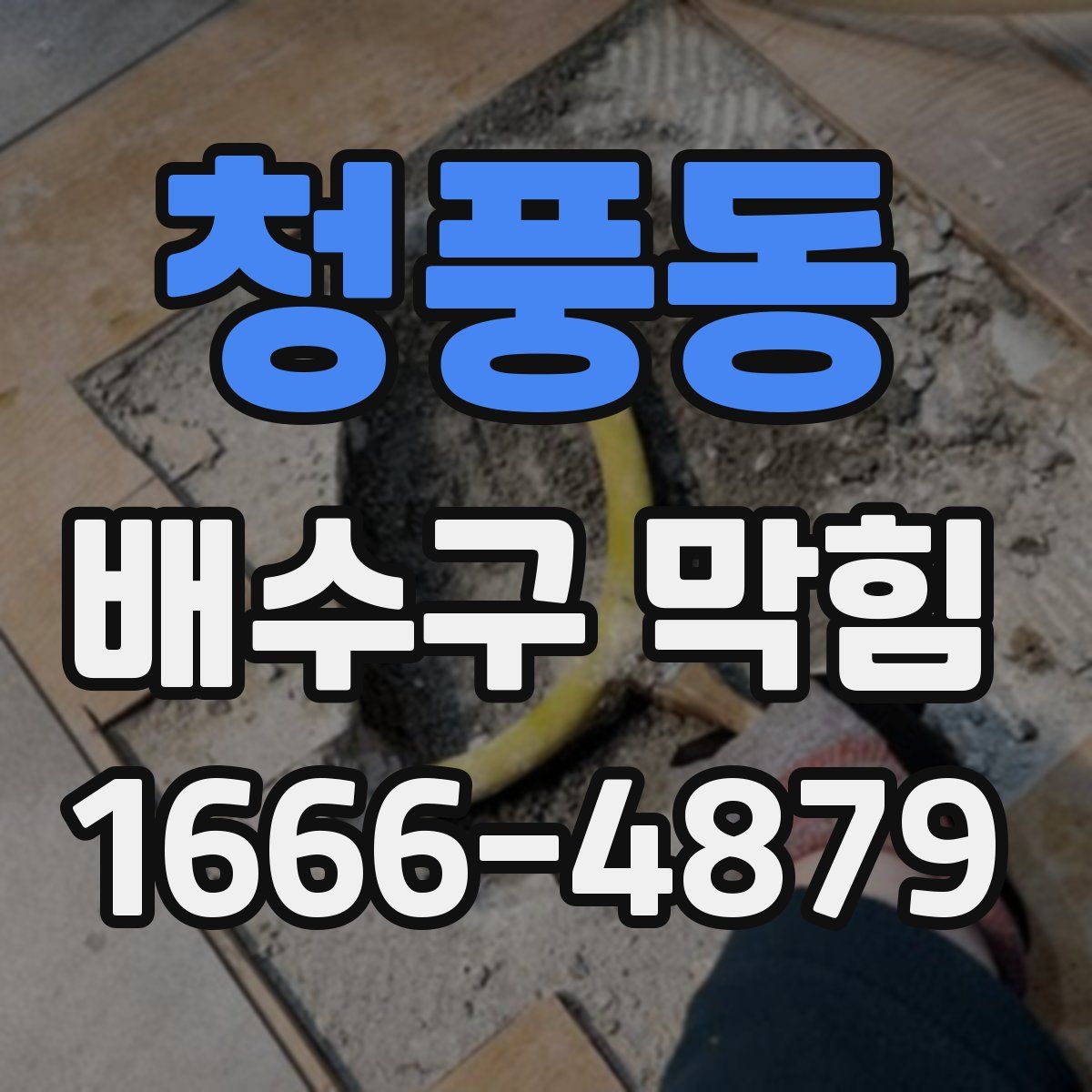 청풍동 배수구 막힘