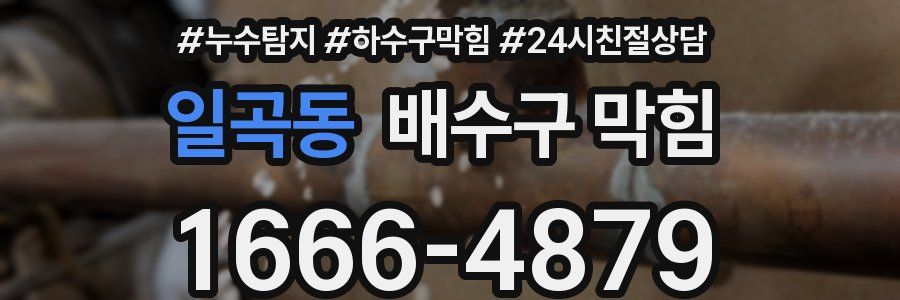일곡동 배수구 막힘
