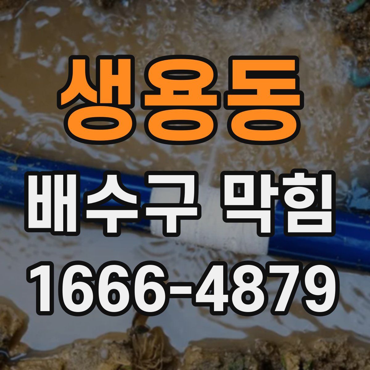 생용동 배수구 막힘