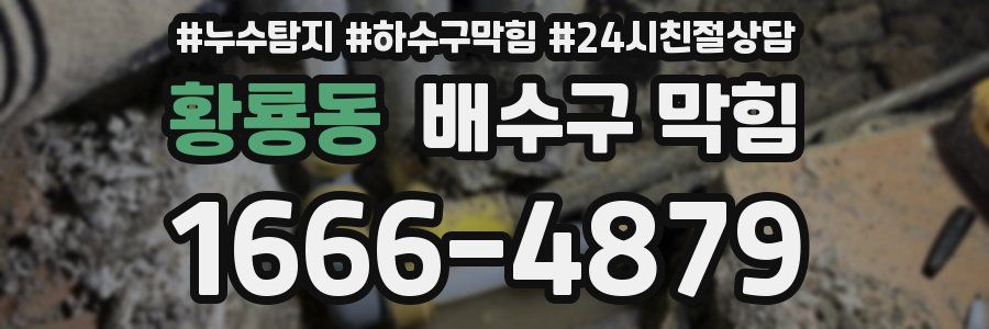 황룡동 배수구 막힘