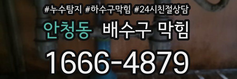 안청동 배수구 막힘