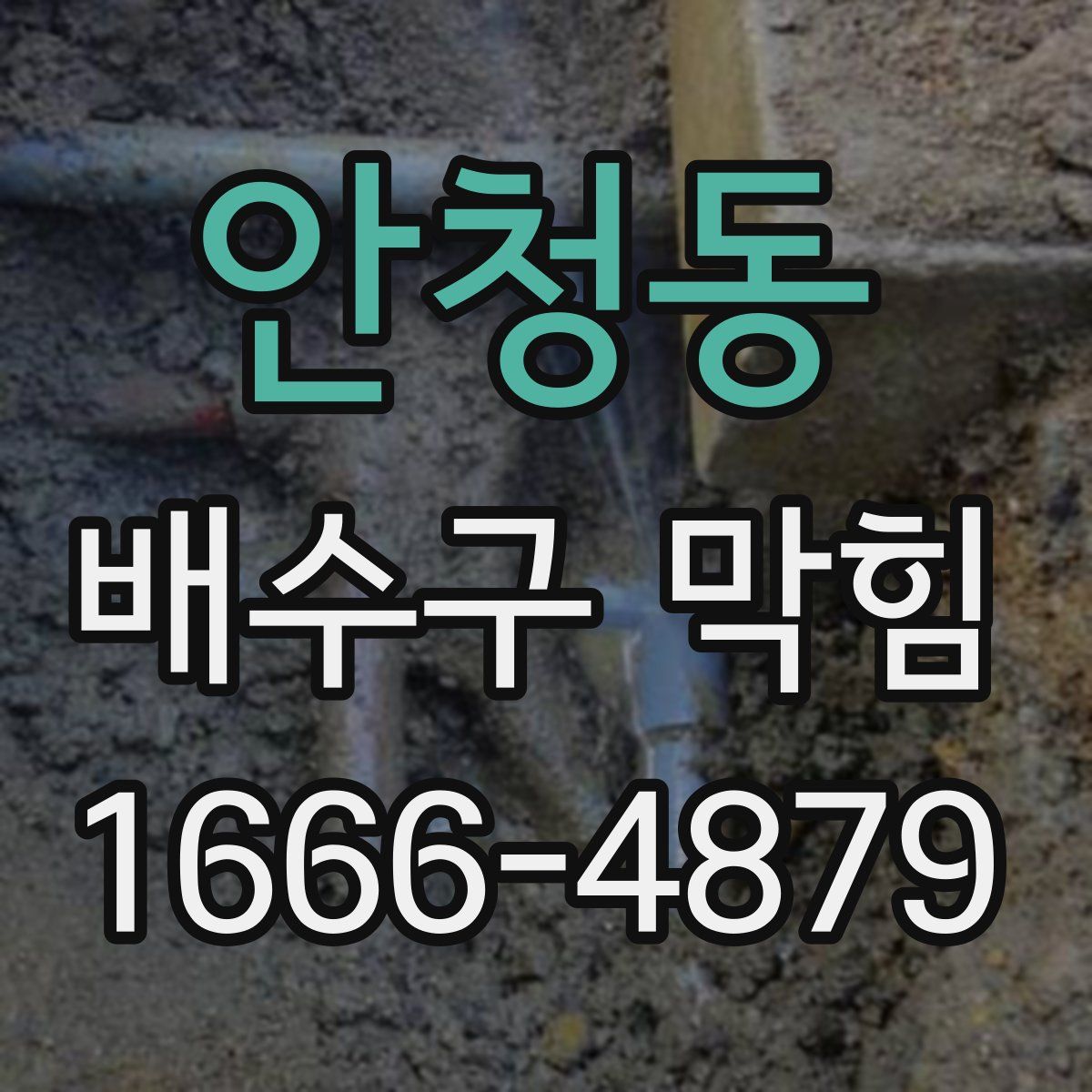 안청동 배수구 막힘