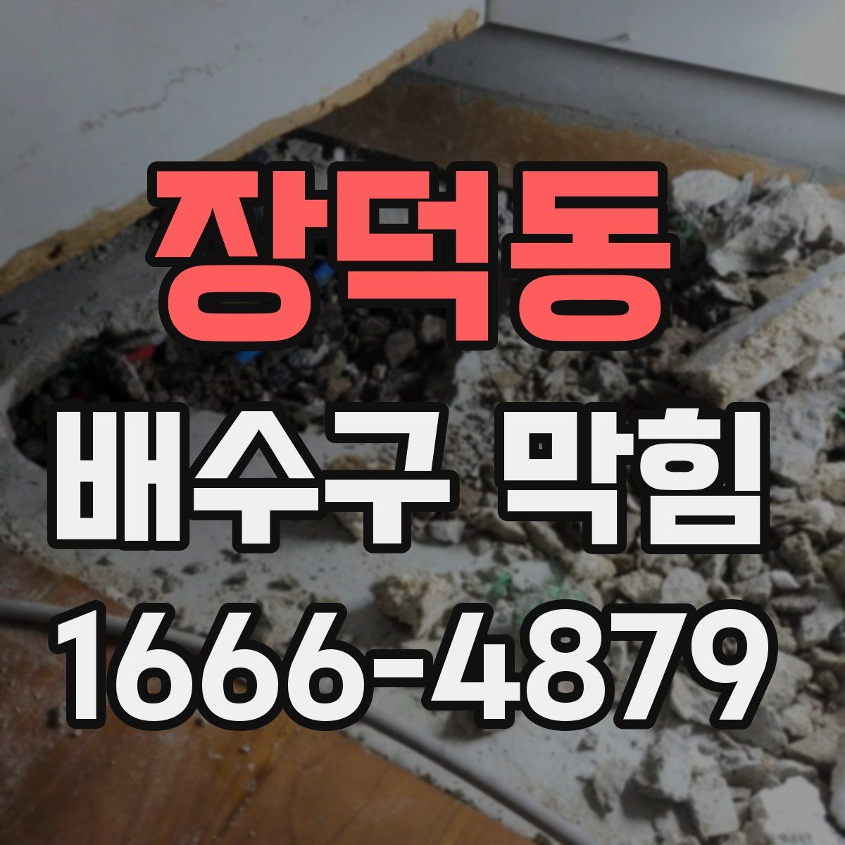 장덕동 배수구 막힘