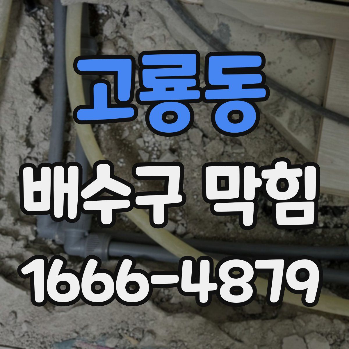 고룡동 배수구 막힘