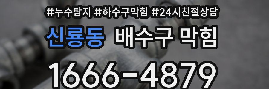 신룡동 배수구 막힘
