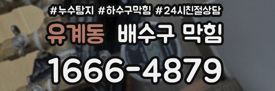 유계동 배수구 막힘