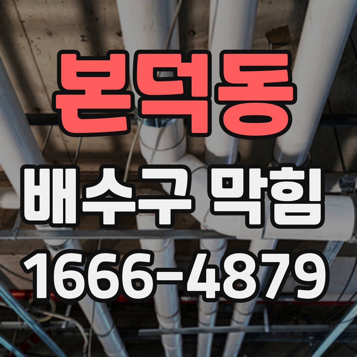 본덕동 배수구 막힘
