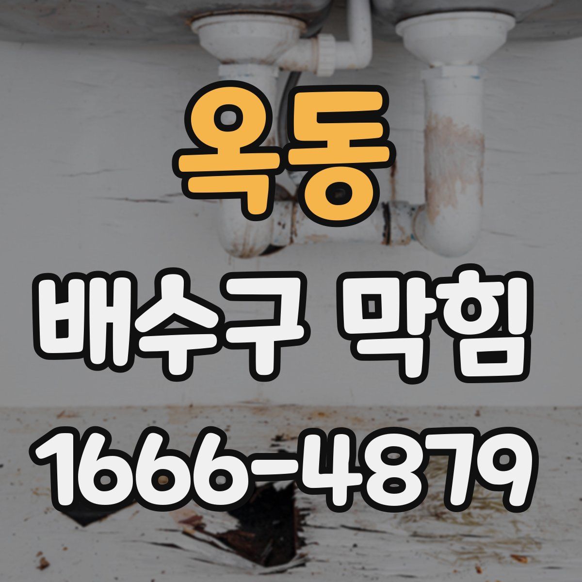 옥동 배수구 막힘