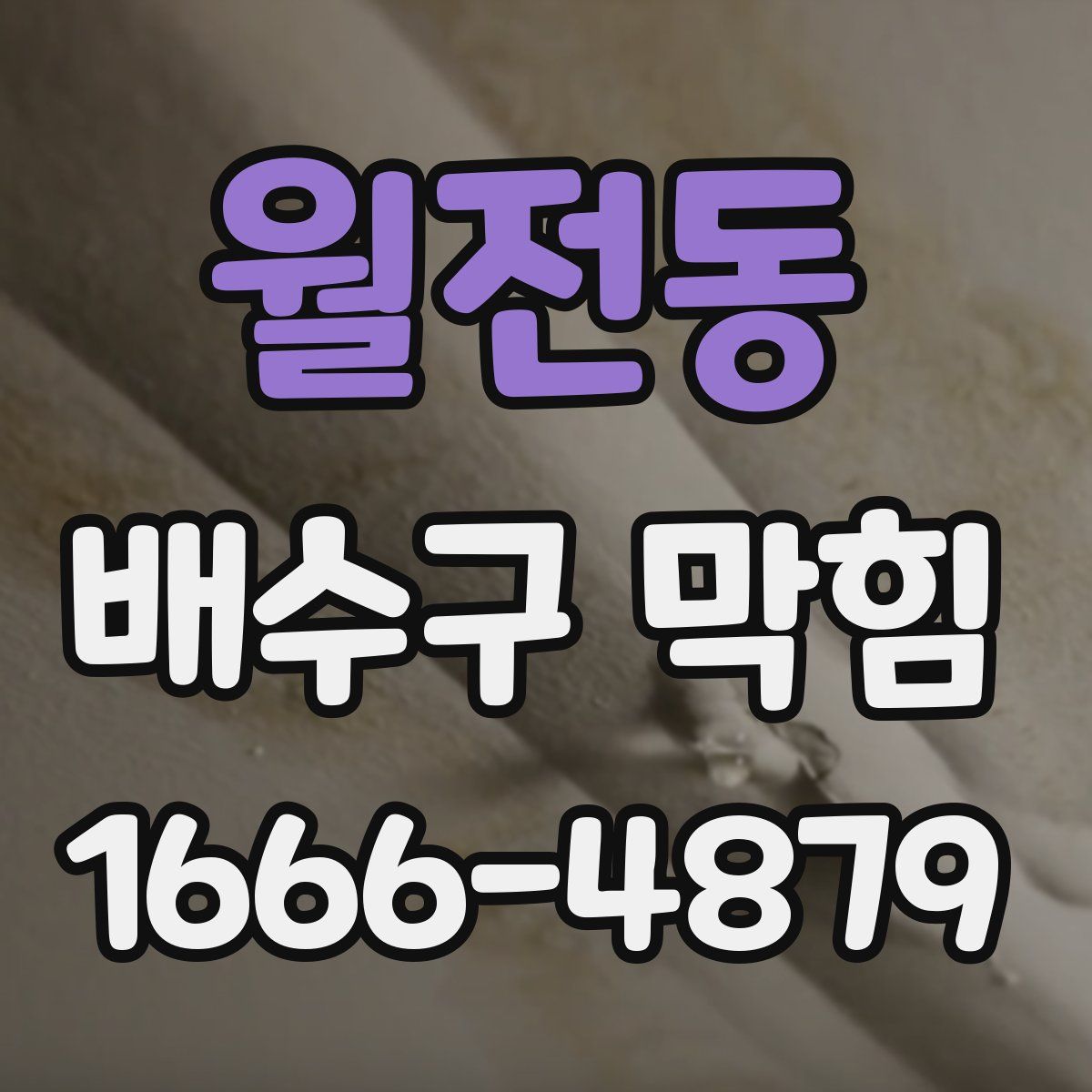 월전동 배수구 막힘