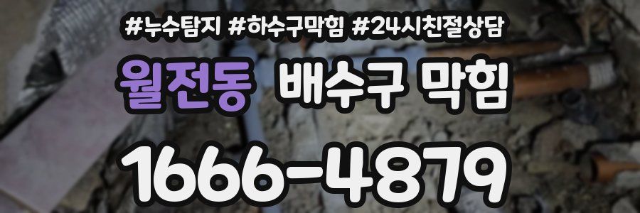 월전동 배수구 막힘