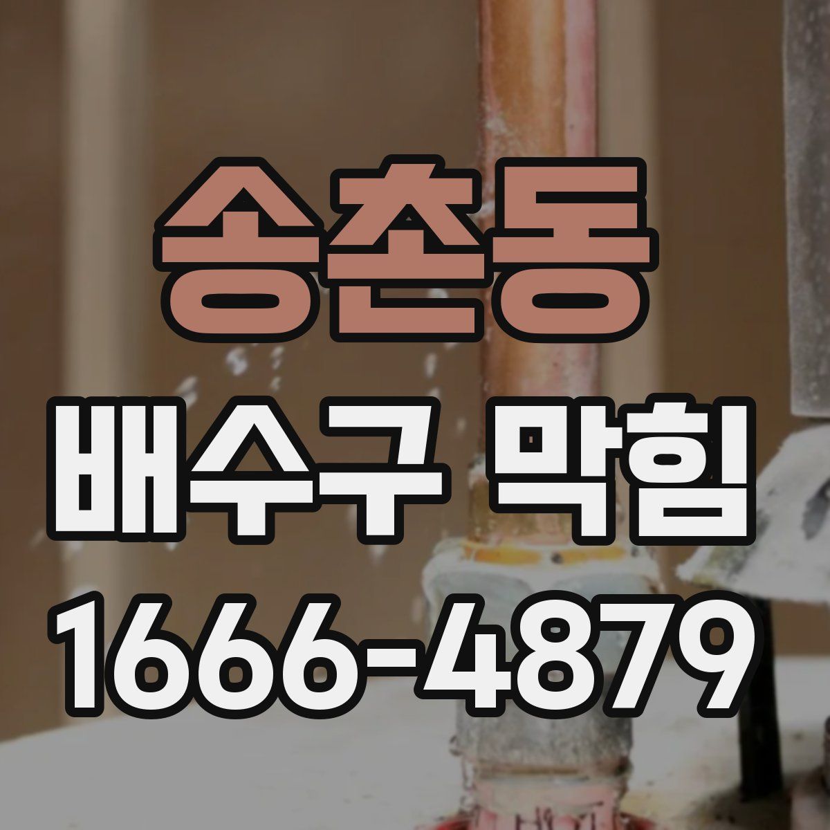 송촌동 배수구 막힘