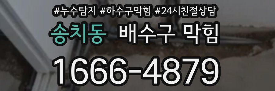 송치동 배수구 막힘