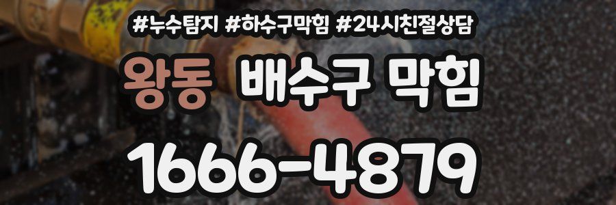 왕동 배수구 막힘