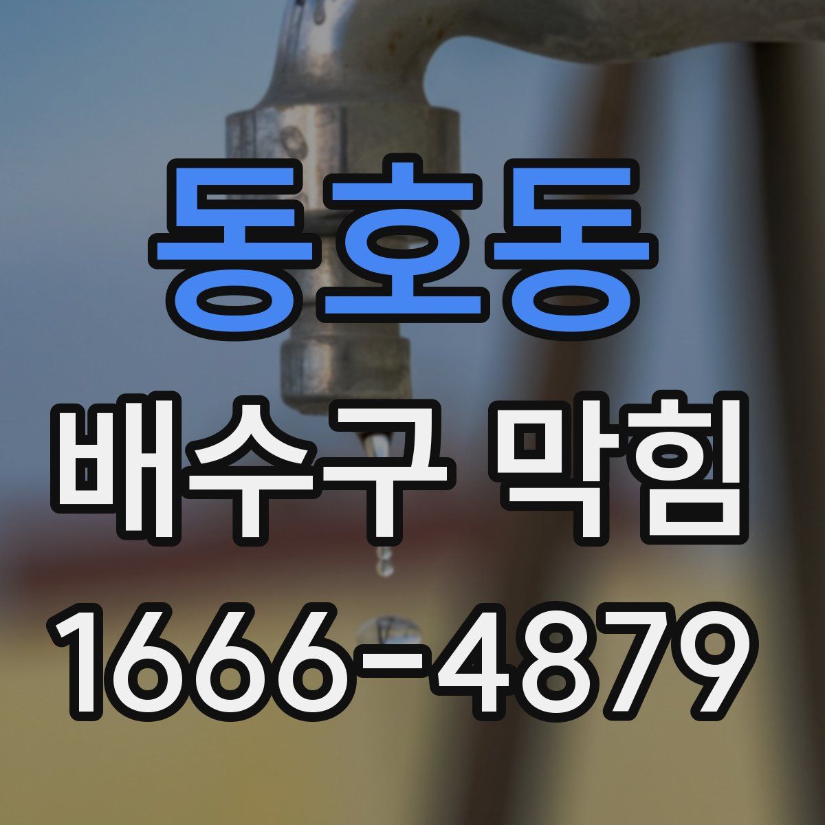 동호동 배수구 막힘