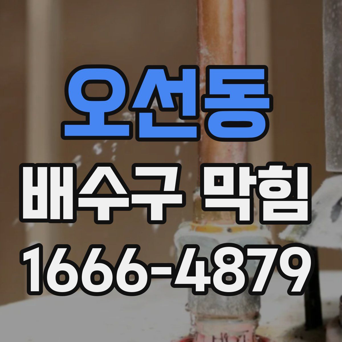 오선동 배수구 막힘