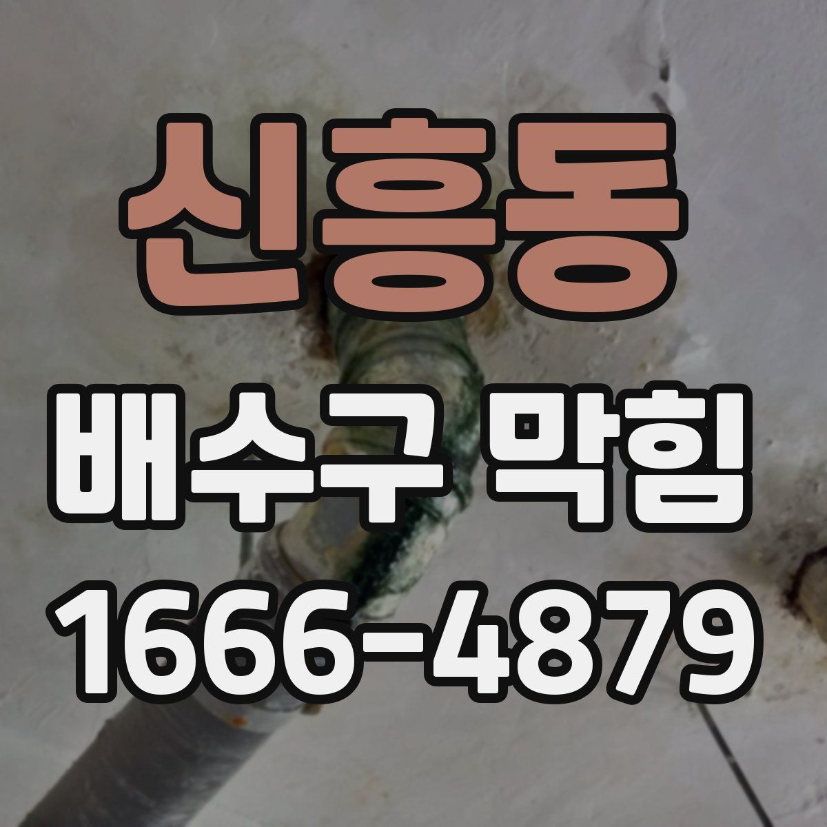 신흥동 배수구 막힘