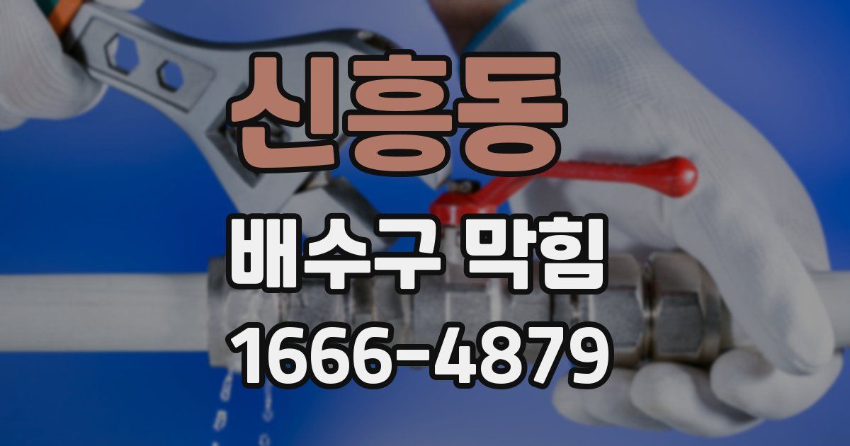 신흥동 배수구 막힘