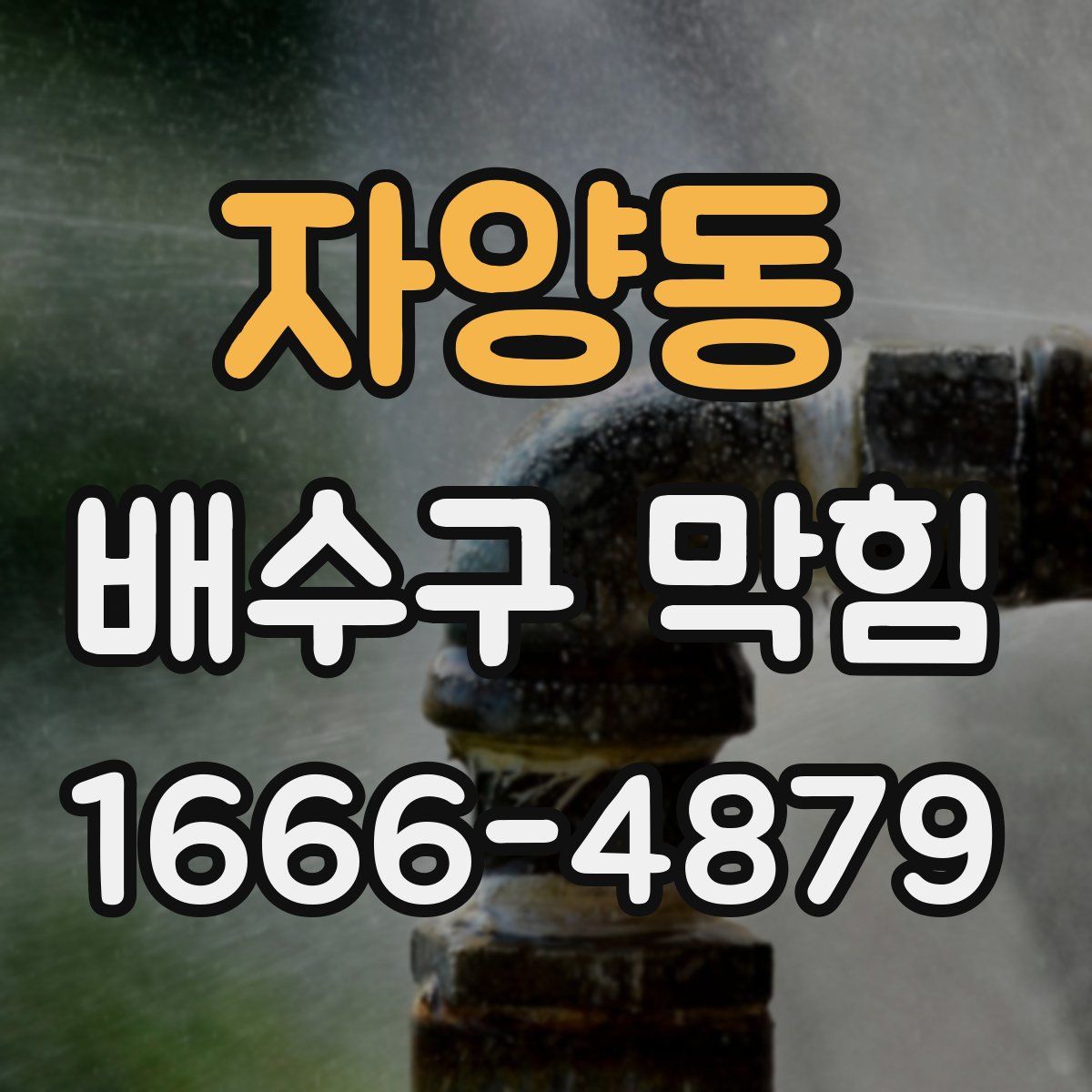자양동 배수구 막힘