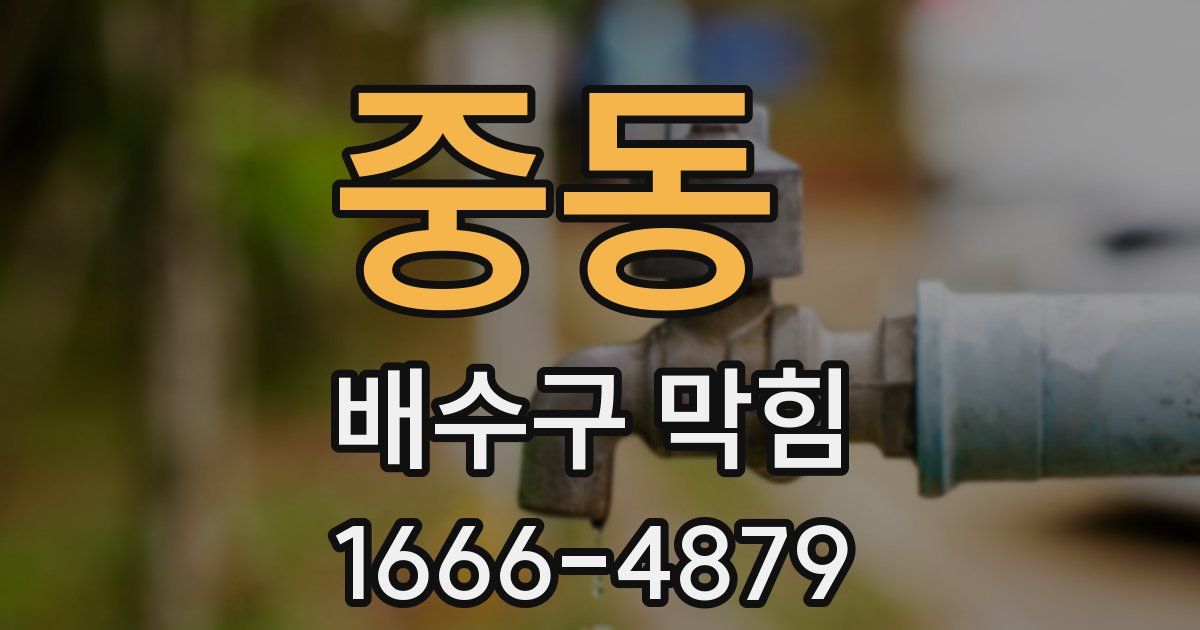 중동 배수구 막힘