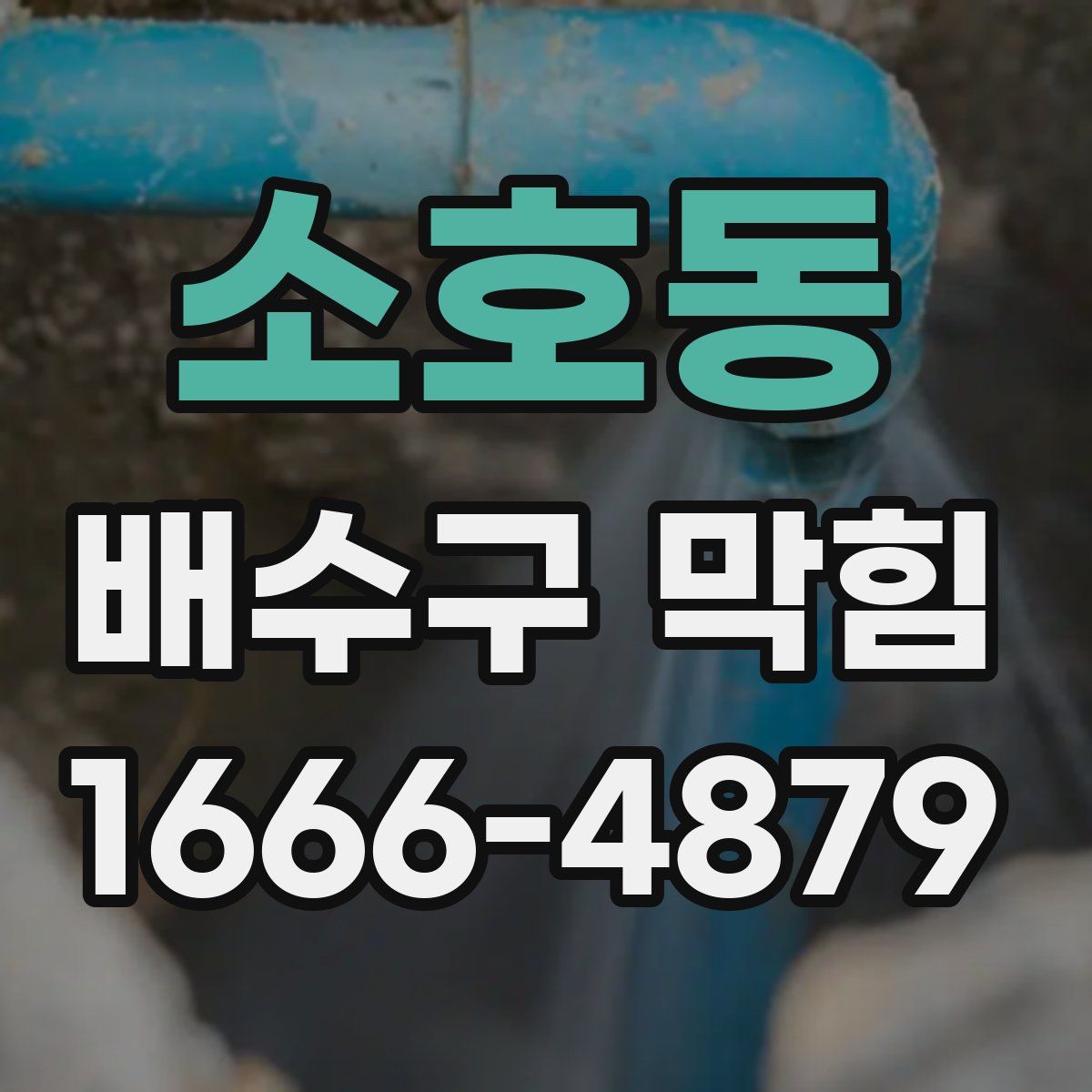 소호동 배수구 막힘