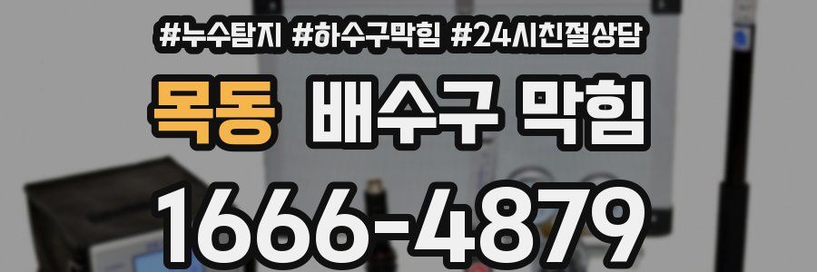 목동 배수구 막힘