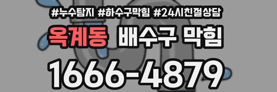 옥계동 배수구 막힘