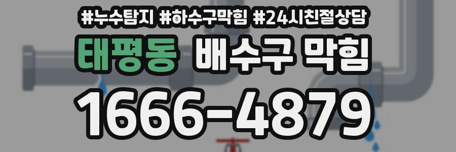 태평동 배수구 막힘