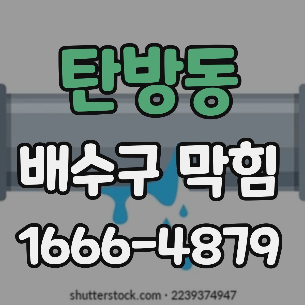 탄방동 배수구 막힘