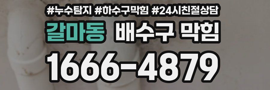 갈마동 배수구 막힘