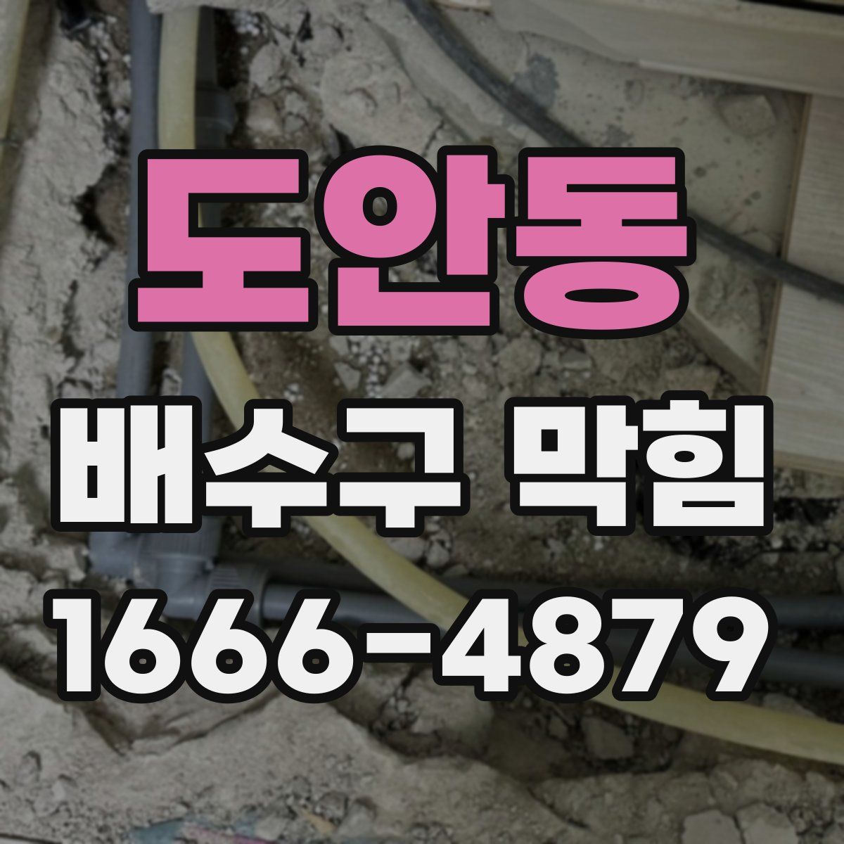도안동 배수구 막힘