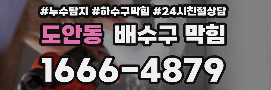 도안동 배수구 막힘