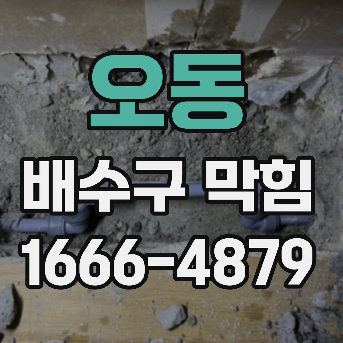 오동 배수구 막힘