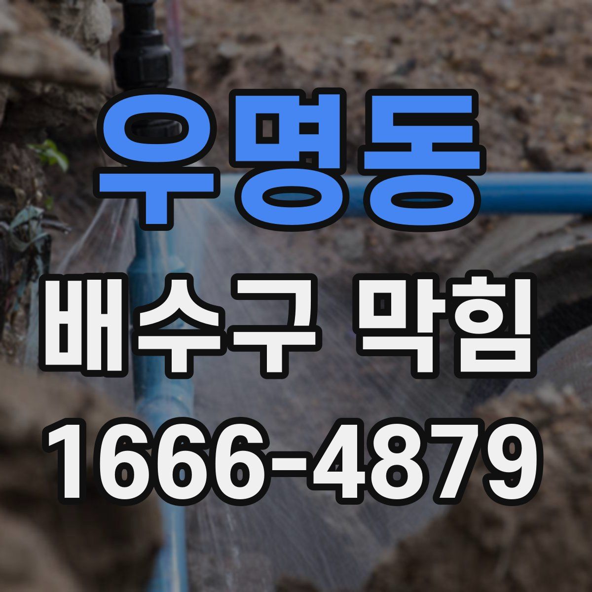 우명동 배수구 막힘