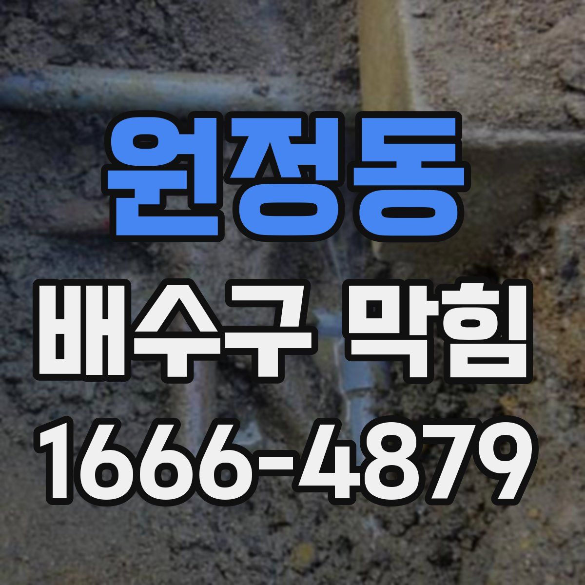 원정동 배수구 막힘